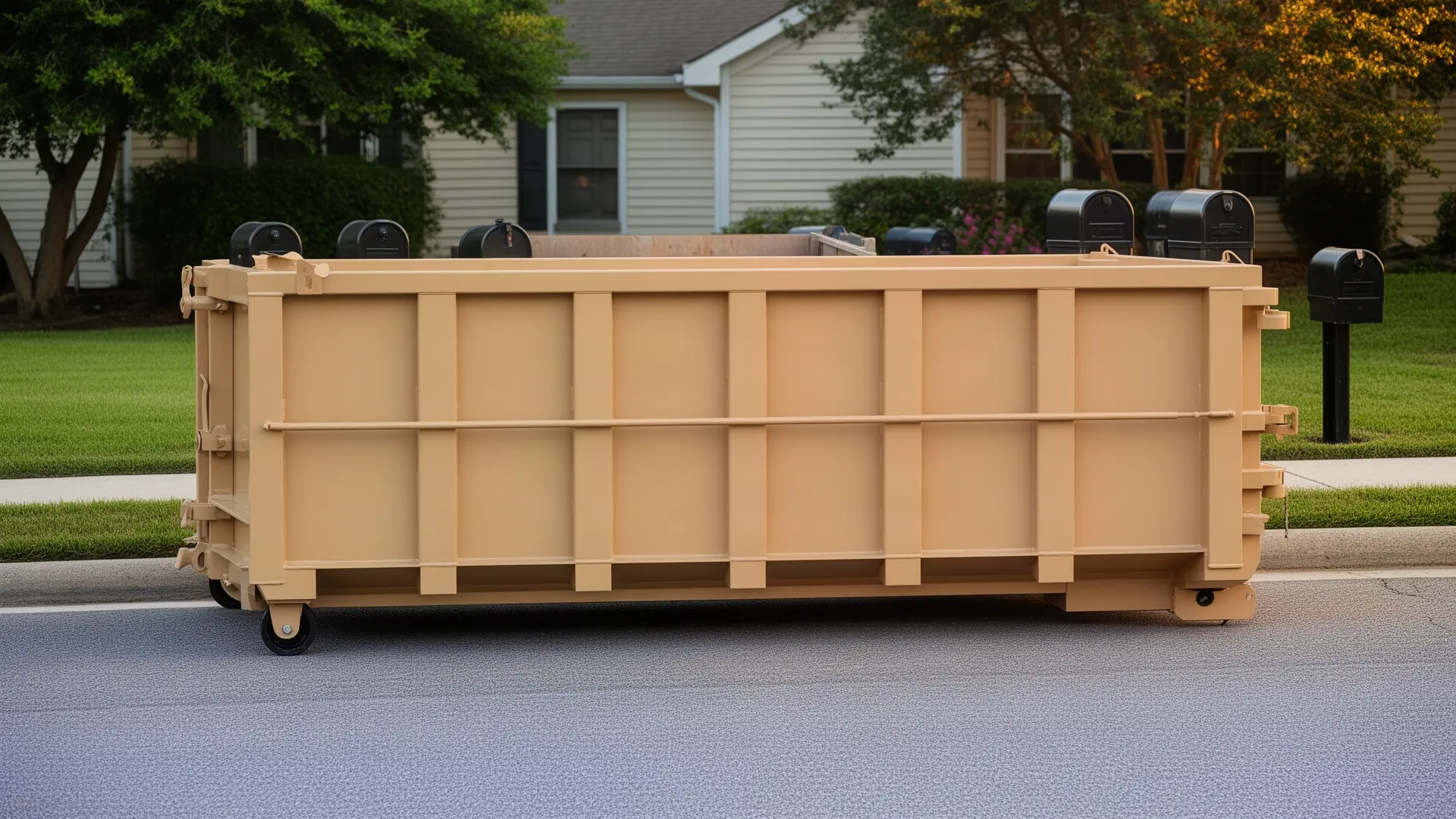 Roll-off dumpster from Deep Cove Dumpsters & Junk Removal in Cleveland, TN